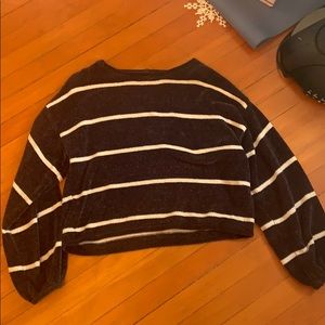 American eagle striped cashmere sweater